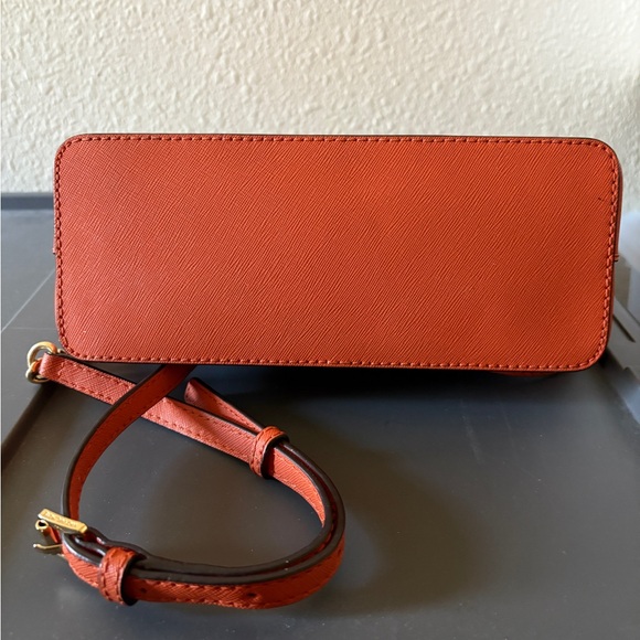 Saffiano Leather Chain-Link Crossbody Bag - Picture 8 of 11